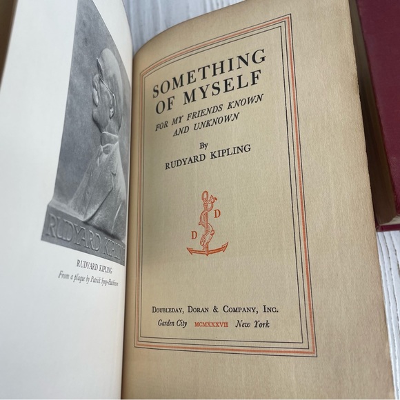 Vintage Red Oxblood Lot of Books Literature Bookshelf Lot 4 Antique HC Display - Picture 7 of 11